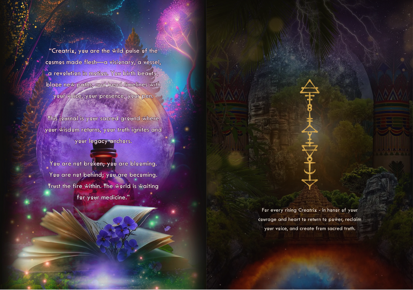Creatrix Awakened Journal - Invocations, Practices and Portals to Activate the Creatrix Within