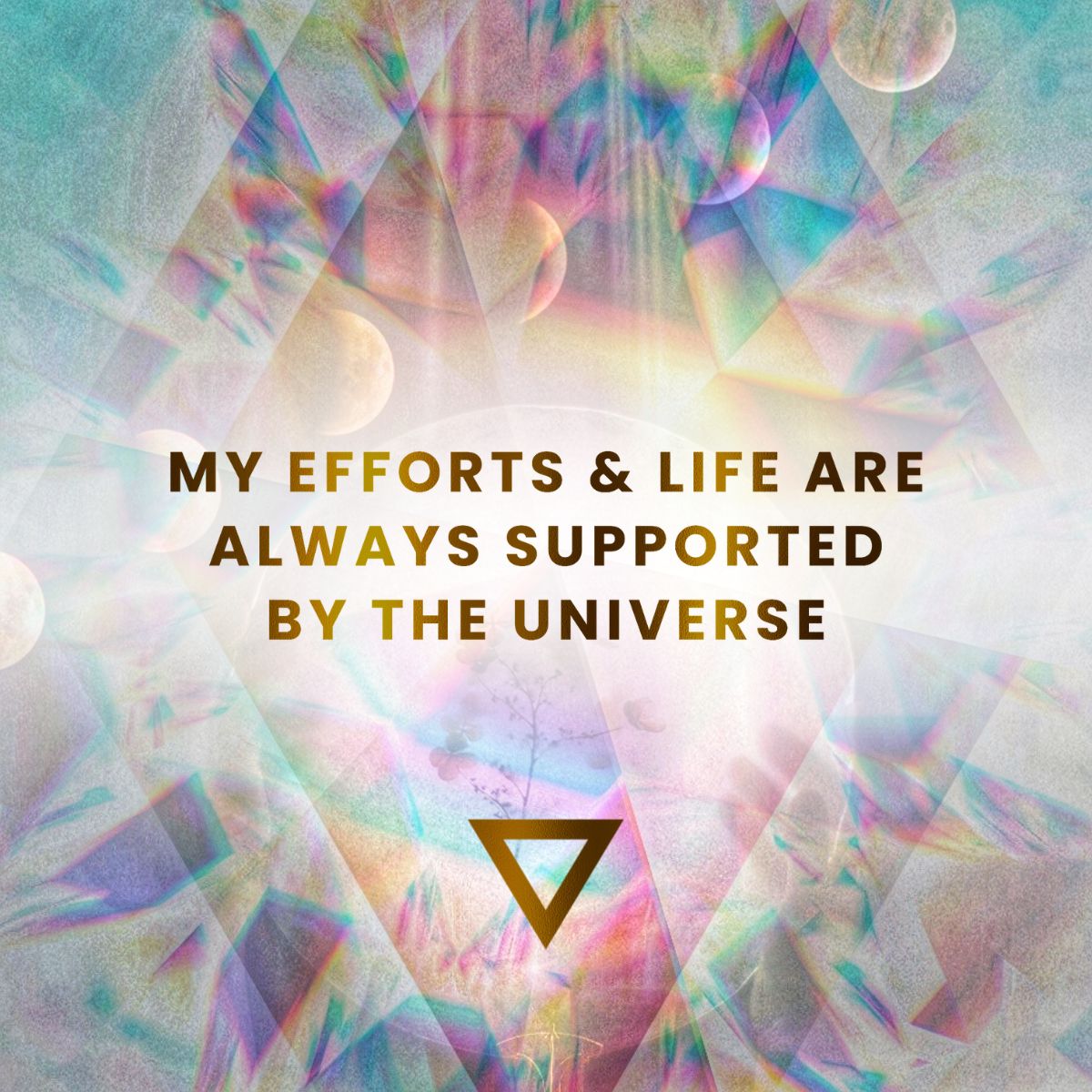 My Efforts & Life are Always Supported by the Universe
